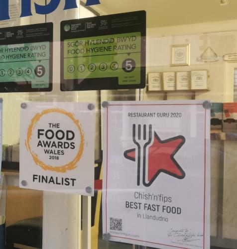Chish'n'fips Llandudno award