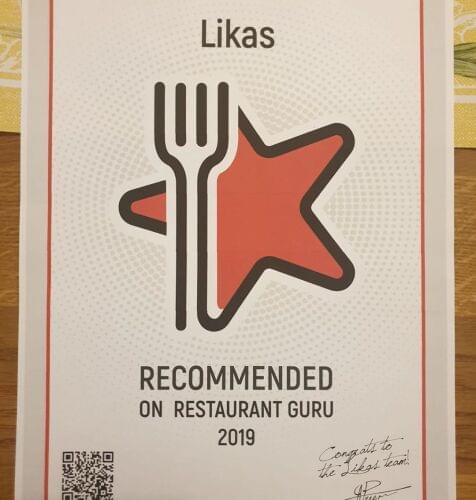 Adela's Restaurant award