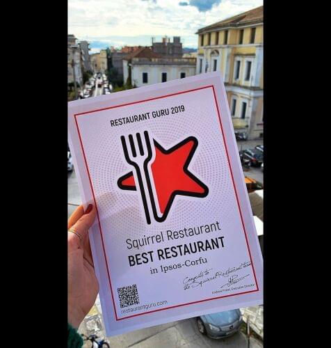 Squirrel Restaurant award