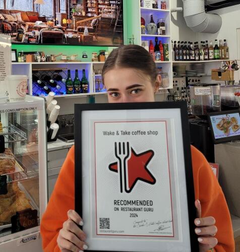 Wake & Take Café and Event Center award